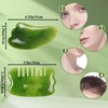 Dancepanda Gua Sha Facial Tools,Guasha Tool for Face,Lymphatic Drainage Massager(2PCS,Green)