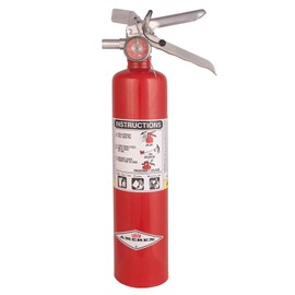 Amerex B417T ABC Dry Chemical Fire Extinguisher – 2.5 lb Rechargeable All-Purpose Extinguisher – Durable Aluminum Valve with Wall Bracket – Ideal for Home, Office, Auto & Garage Use