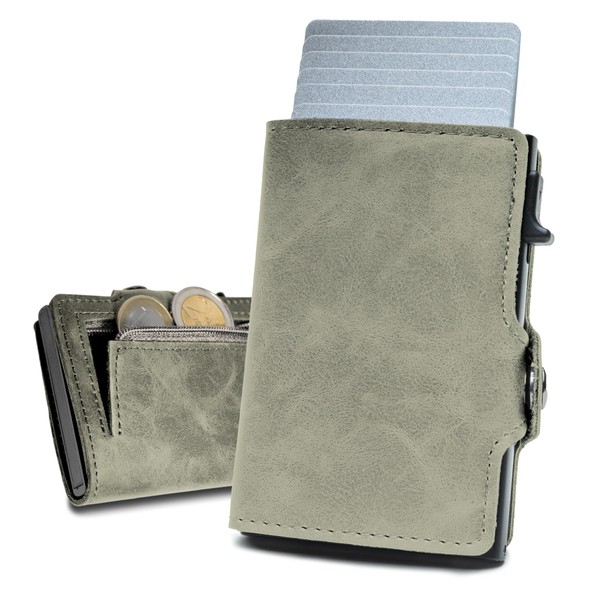 slimfin® Slim Wallet with Coin Compartment - Card Holder -