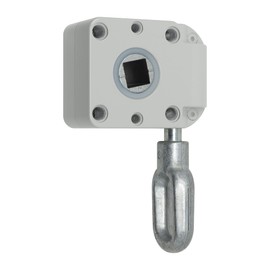 DIWARO. Worm gear for awnings, reduction ratio 7:1, RAL 7035 (light grey), 13 mm internal square, awning gear