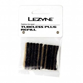 LEZYNE Bicycle TUBELESS PLUG REFILL Pack of 10, Black for Tubeless Tire Repair