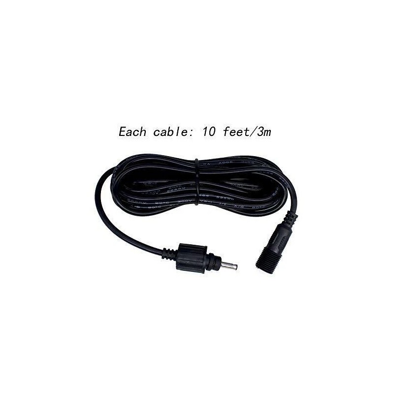 Lewisia Solar Extension Cable 10 Feet Extender Wires Cords Waterproof