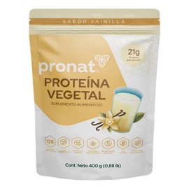 Suplemento Proteína Vegetal Sabor Vainilla (400 Gr) - Pronat                                                                                          