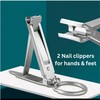 Thin Nail Clipper Flat Slim Keychain, 2 PCS Set for