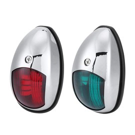 Tbest Led Red And Green Lights For Boat,12V LED Marine Navigation Light Green Starboards Red Port Lamp Side Mount for 20m Boat Maximum Led Navigation Lights Marine led
