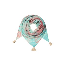 SOCCX Women's Scarf with Tropical Colour Batik Print Multi Colour None
