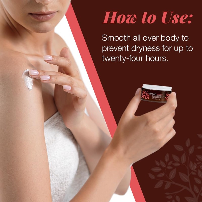 Body Drench Argan Oil Skin Moisturizer, Body Butter, Deeply Hydrating