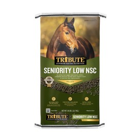 TRIBUTE Seniority Low NSC Pellet for Horses, 50 lb Bag