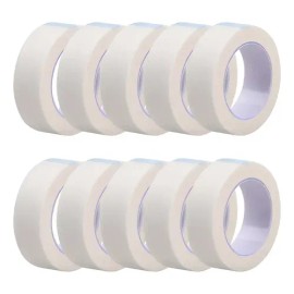 12 Cinta Micropore Para Extensión Pestañas 1x1 Sin Pelusa