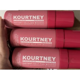 KOURTNEY Instant-Tan Mousse Medium New 3 Pack Self Tanner Hyaluronic Acid