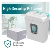 Bonsaii 6-Sheet Cross Cut Paper Shredder High Security Credit Card