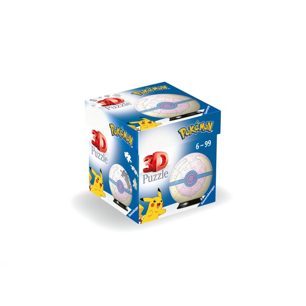 Ravensburger 11582 3D Puzzle 11582 Puzzle Ball Pokéballs Healing Ball [EN] Heal Ball for Large and Small Pokémon Fans from 6 Years