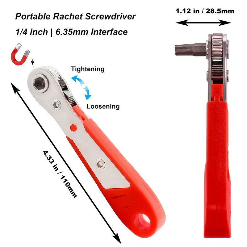 34pcs Security Bit Set 1/4 Inch Hex Shank Screwdriver Bit