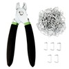 Hog Ring Pliers Kit with 300 Pcs 3/4" Hog Rings