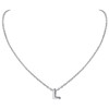L Initial Necklace Pendant Chain Girlfriend Sterling Silver Letter Charm