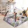 Portable Cozy Baby Gym Play Mat Square Wild Prairie Pattern