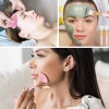 Burkey Rodillo Masaje Facial Gua Sha De Jade Antienvejecimiento Kit