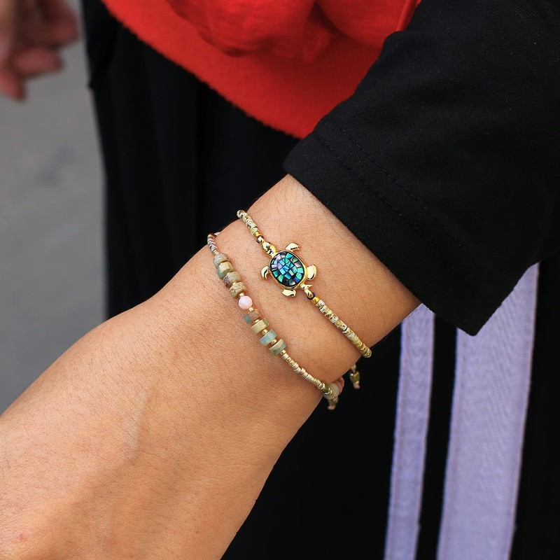 Kelitch Miyuki Beads Abalone Turtle Wrap Bracelets Friendship Bracelet New