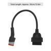 6Pin OBD2 Diagnostic Cable Adapter Professional Fault Detection for Motorcycle