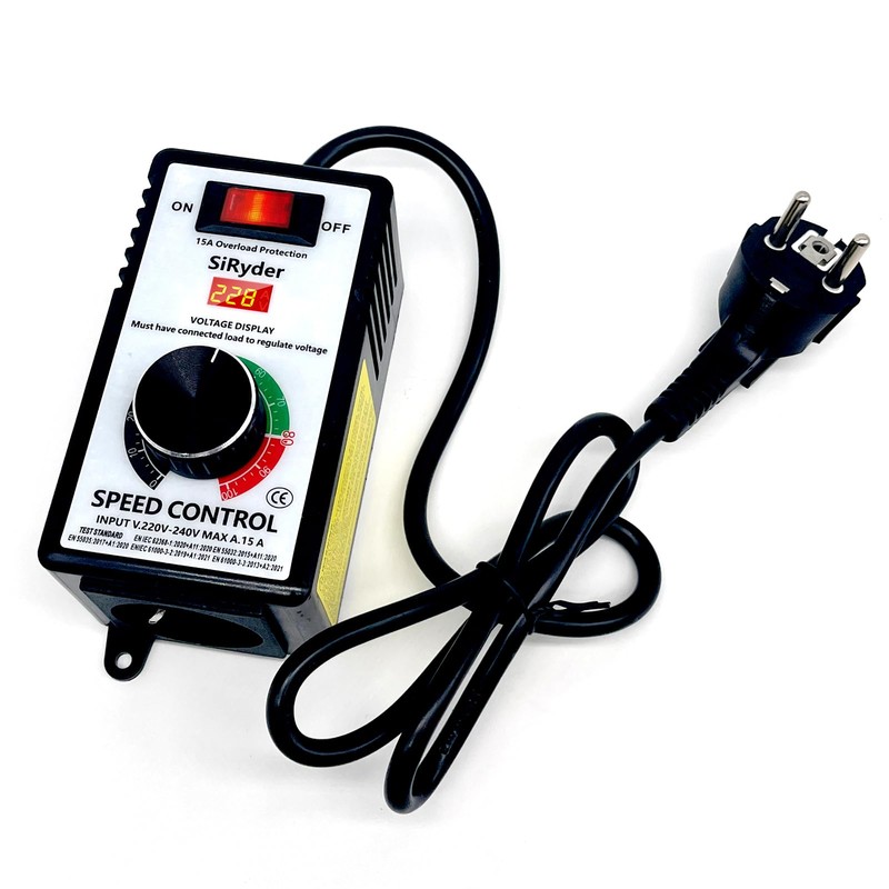 SiRyder Speed Controller 230 V, 15 A 4000 W Motor