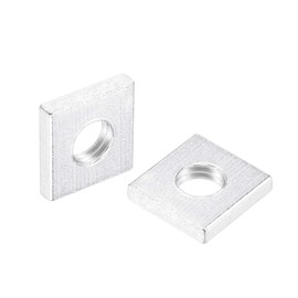 sourcing map Square Nuts, M5x10mmx2mm Zinc-Plated Metric Coarse Thread Assortment Kit, 200 Pcs