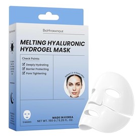 Mascarilla Facial De Hidrogel Fundente Con Ácido Hialurónico Hidratación Profunda Y Reafirmante, Piel De Cristal, Probada Por Dermatólogos, Cuidado...