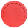 Pyrex 7201-PC 4-Cup Red Food Storage Replacement Lid (4-Pack) -