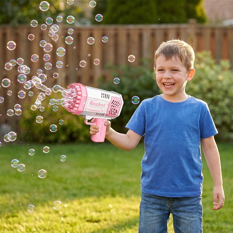 Pistola Bolle di Sapone, Macchina automatica per Bambini, Macchina per