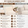 Anti-Slip Sofa Armrest Covers for Couch, Couch Arm Covers Jacquard