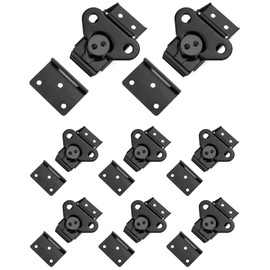 QWORK Stainless Steel Latch 3-1/4" x 2-13/16" – 8 Pack Strong Locking Catch for Flight, Tool & Equipment Cases