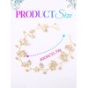 Catery Gold Leaf Headband Flower Headbands Wedding Hair Vine for