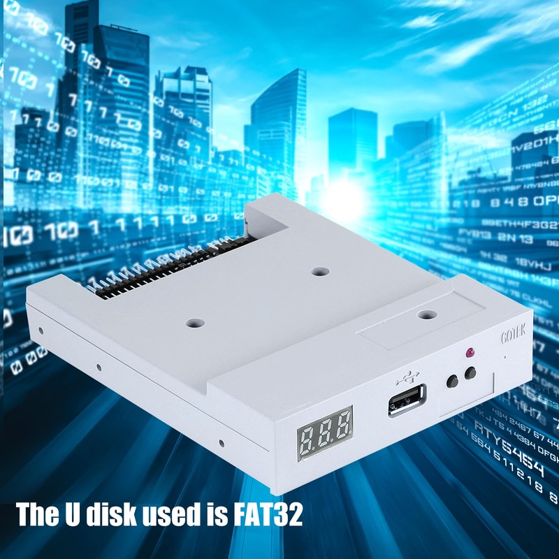 Gotek Floppy Emulator SFR1M44-U100, 3.5" Floppy Floppy Drive Emulator, USB
