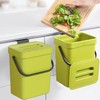 MONGTINGLU Compost Bin for Kitchen Countertop 5L/1.3 Gal Hanging Small
