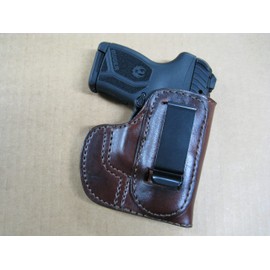 Azula Fully Lined IWB in The Waist Band Leather Concealed Carry Holster for Kimber Micro 9 9mm Pistol CCW Brown RH