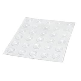 MaxiAids Bump Dots - Clear, Mini, Rounded-Top Round, 20 Self-Adhesive, Tactile Identification Labels