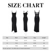 Hanaoops Women's Summer Maxi Dress Spaghetti Strap Sleeveless Long Bodycon