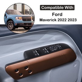 4Pcs Front and Rear Doors Window Lift Switch Button Panel Cover Compatible with Ford Maverick 2022 Aunginsy Car Glass Lift Switch Decorative Cover Trim Door Window Control Switch Panel Accessories