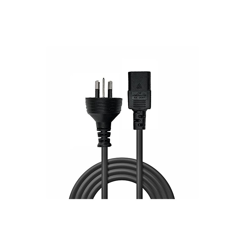 LINDY 0.5m Power Cable 10A 3-Pin Plug to IEC C13