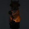 Solar Garden Light Bunny Statue Plastic IP65 Waterproof All Weather