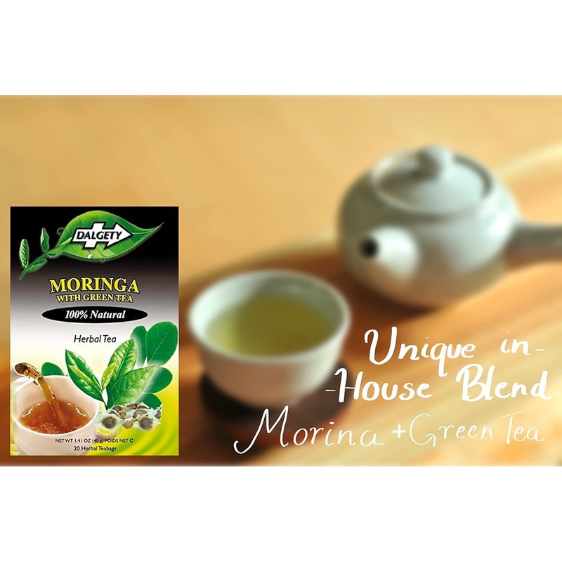 Dalgety Moringa with Green Tea Herbal Infusion 40g Cartons 100%