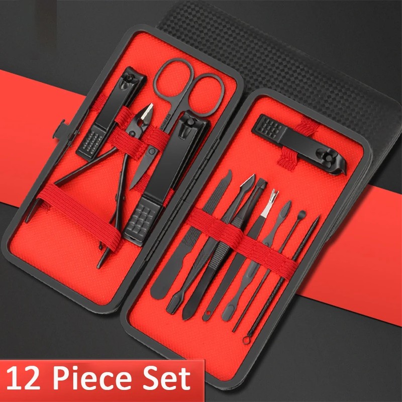 Professional Manicure & Pedicure Nail Care Set – Stainless Steel