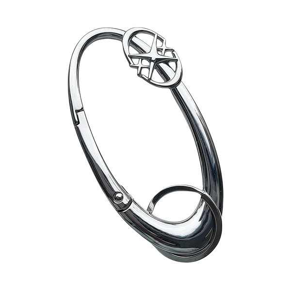 Zernblend Heavy Shiny Metal Carabiner for Belt Loop, Star Silver