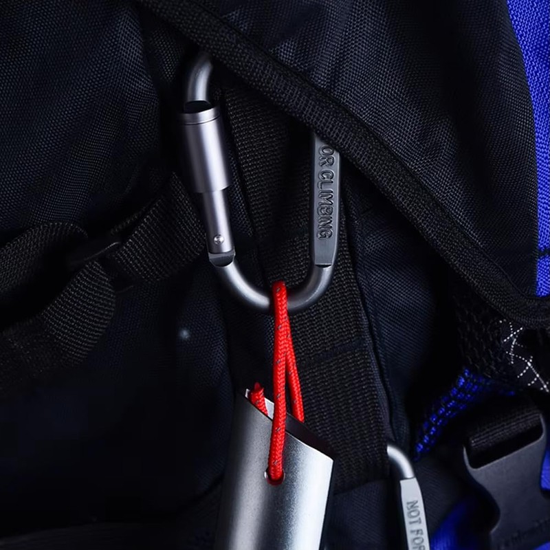 Zmart Carabiner 6 Pcs Travel Camping Aluminum Alloy Survival Gear