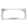 CLA Cobra Snake Metal License Plate Frame - Chrome