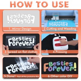 A-SUB Lot A-SUB 3D Puff HTV, Heat Transfer Vinyl Sheets / Rolls, Iron-on Transfer - 1 Roll of White Puff Vinyl, 10 in X 8 Ft per roll