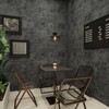 JSEVEM 31"×157" Extra Wide Thick Dark Blue Grey Concrete Wallpaper