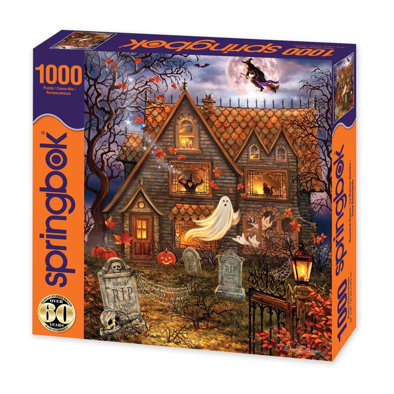 Springbok Halloween Haunted House - 1000 Piece Jigsaw Puzzle for
