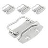 Eilumduo 4Pcs Ring Chest Handles, Stainless Steel Wooden Box Pull
