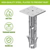 Lifeswell Universal In-Ground Umbrella Base, Rust-Resistant Steel Concrete Holder, Space-Saving