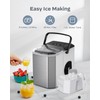 Silonn Ice Maker Countertop, Stainless Steel Portable Ice Machine with